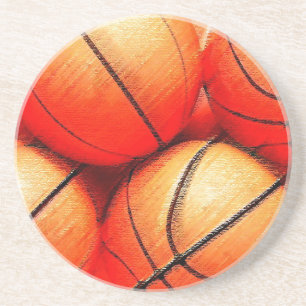 Dessous De Verre En Grès Basket-ball