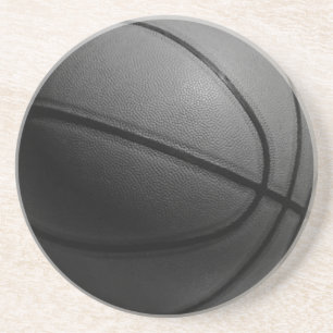 Dessous De Verre En Grès Basket-ball noir et blanc