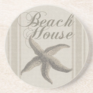 Dessous De Verre En Grès Beach House Starfish Seashore