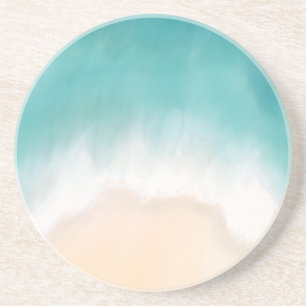 Dessous De Verre En Grès Beach watercolor tropical coaster