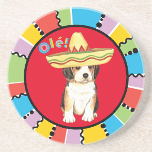 Dessous De Verre En Grès Beagle Fiesta