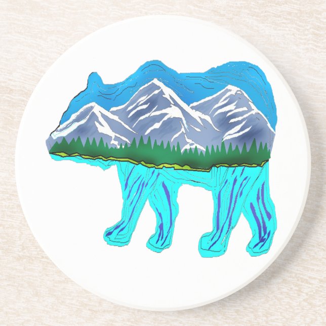 Dessous De Verre En Grès Bear much (Devant)