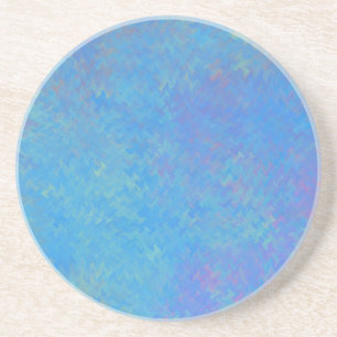 Dessous De Verre En Grès Beau papier bleu marbré