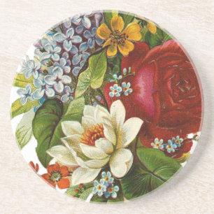 Dessous De Verre En Grès Beautiful Romantic Summer Bouquet with Red Rose