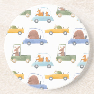 Dessous De Verre En Grès Bébés : motif d'aquarelle dessiné à la main.