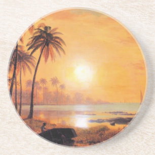 Dessous De Verre En Grès Bierstadt - Paysage tropical