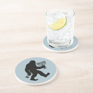 Dessous De Verre En Grès Bigfoot juif Hanukkah Chanukah Humour Hilarant 