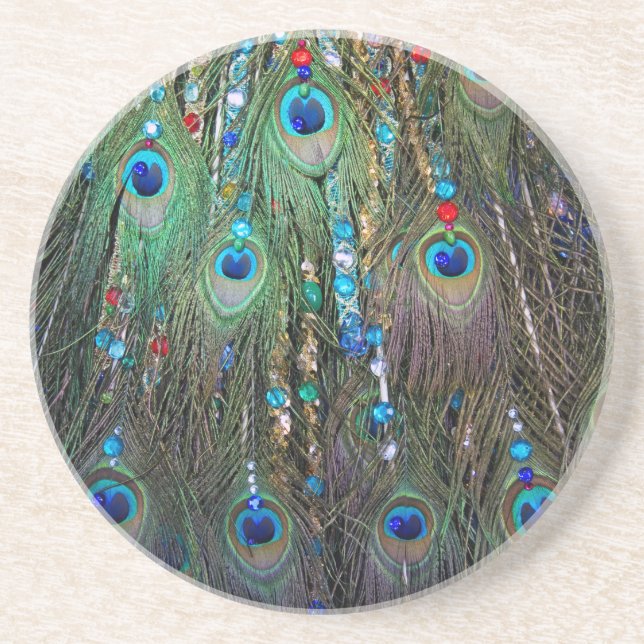 Dessous De Verre En Grès Bijoux Peacock (Devant)