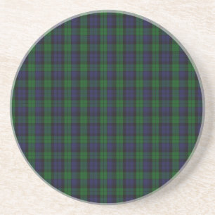 Dessous De Verre En Grès Blackwatch Tartan
