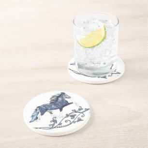 Dessous De Verre En Grès Blámóða