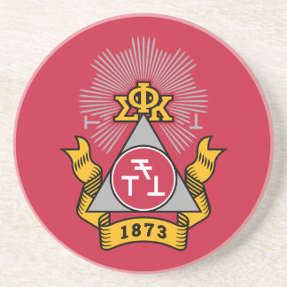 Dessous De Verre En Grès Blason Phi Sigma Kappa