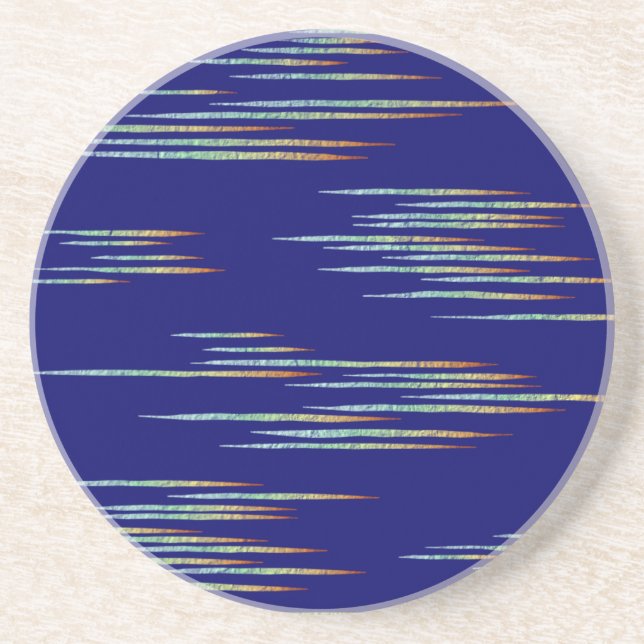 Dessous De Verre En Grès bleu clair (Devant)