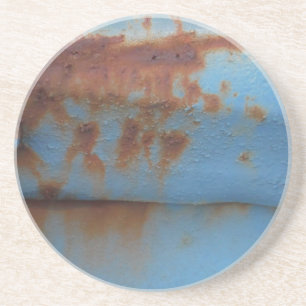 Dessous De Verre En Grès bleu vintage rouillé