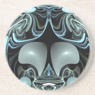 Dessous De Verre En Grès Blues liquides