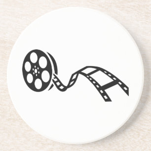 Dessous De Verre En Grès Bobine de pellicule cinématographique