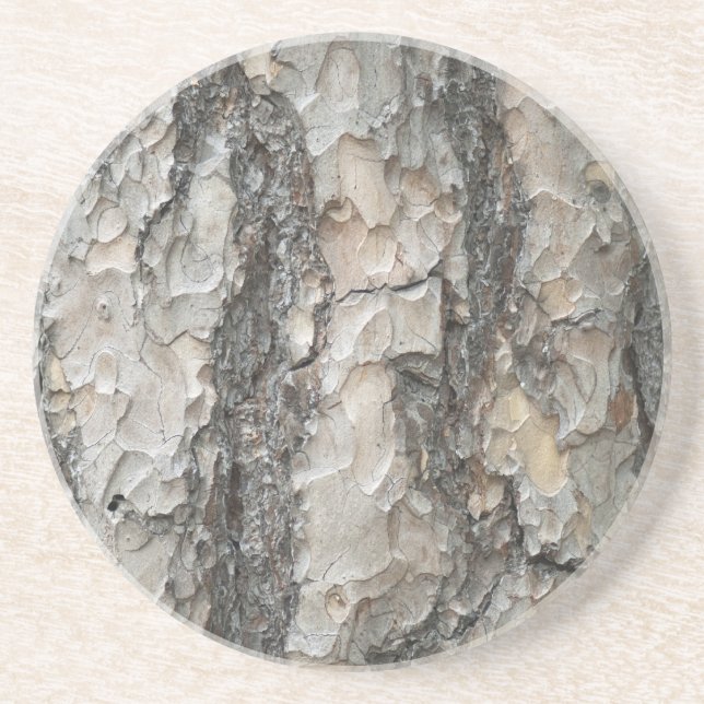 Dessous De Verre En Grès Bois de pin d'écorce (Devant)