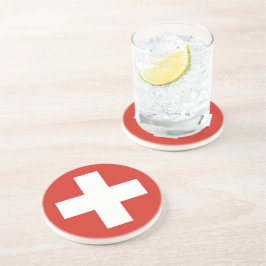 Dessous De Verre En Grès Boitier de téléphone indicateur Suisse