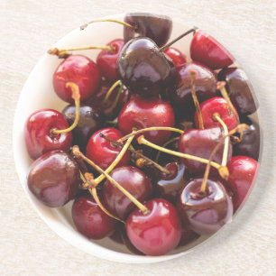 Dessous De Verre En Grès bol de cerises