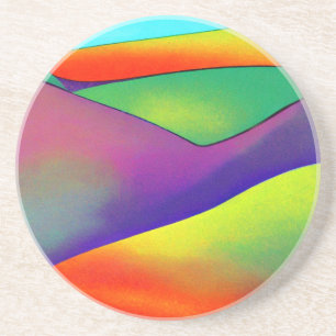 Dessous De Verre En Grès Bold Rainbow Hills