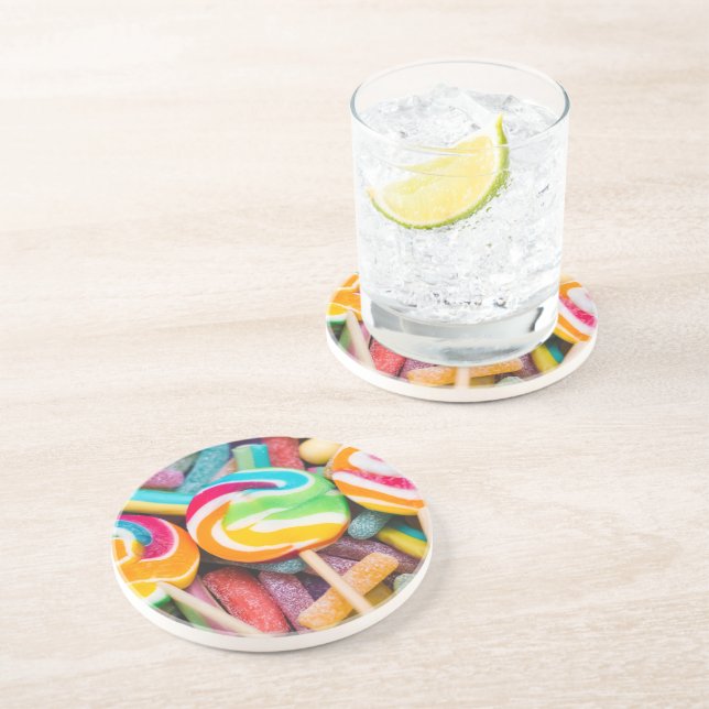 Dessous De Verre En Grès bonbons (Côté)