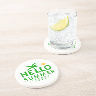 Dessous De Verre En Grès Bonjour été