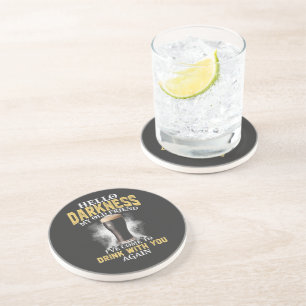 Dessous De Verre En Grès Bonjour obscurité mon vieil ami