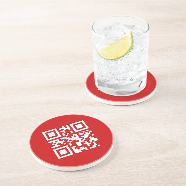 Dessous De Verre En Grès Bonne année ! — Code QR (Côté)