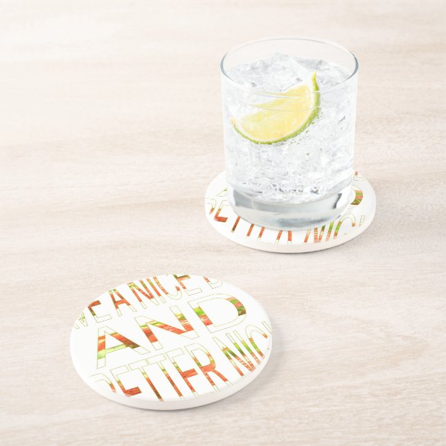 Dessous De Verre En Grès Bonne journée (Côté)