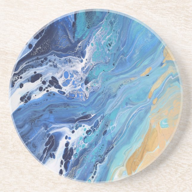 Dessous De Verre En Grès Bord de mer (Devant)