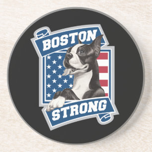 DESSOUS DE VERRE EN GRÈS BOSTON STRONG TERRIER