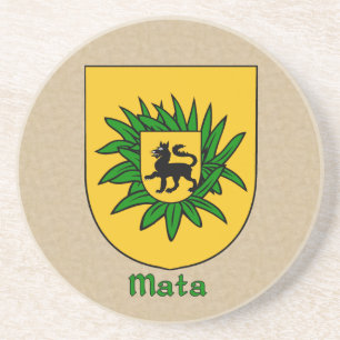 Dessous De Verre En Grès Bouclier héraldique de Mata