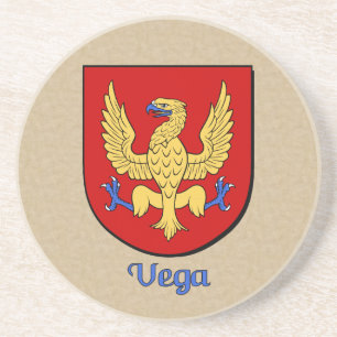 Dessous De Verre En Grès Bouclier héraldique de Vega