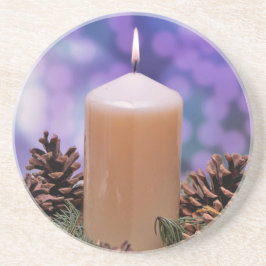 Dessous De Verre En Grès Bougie de Noël