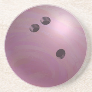 Dessous De Verre En Grès Boule de bowling rose