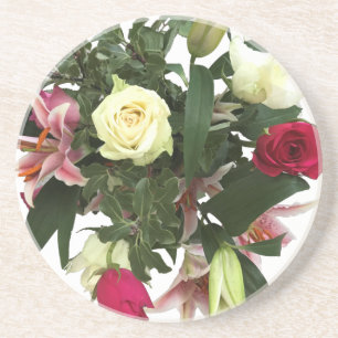 Dessous De Verre En Grès Bouquet de la fête des mères