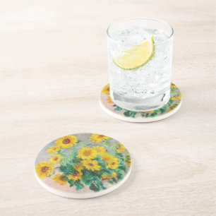 Dessous De Verre En Grès Bouquet de tournesols Claude Monet