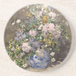 Dessous De Verre En Grès Bouquet printanier de Pierre-Auguste Renoir 
