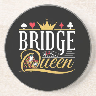 Dessous De Verre En Grès Bridge Queen Card Game Women