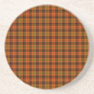 Dessous De Verre En Grès Bright Fall Plaid