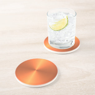 Dessous De Verre En Grès Brillant rouille orange