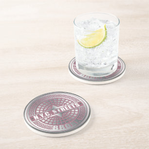 Dessous De Verre En Grès Bronx de couverture de trou