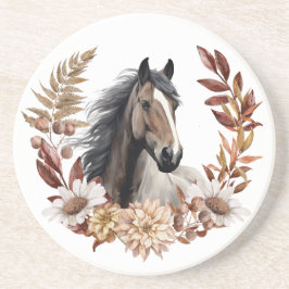 Dessous De Verre En Grès Brown Grulla Horse Vague d'automne