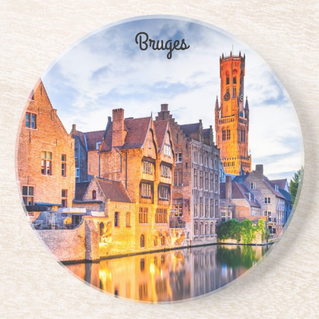 Dessous De Verre En Grès Bruges (Devant)