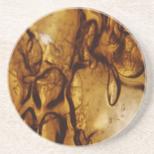 Dessous De Verre En Grès Bulles d'ambre