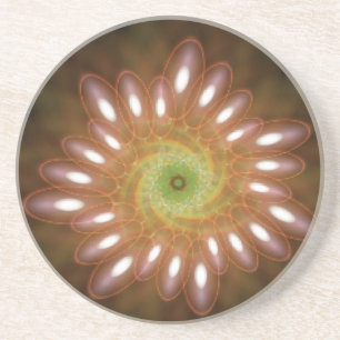 Dessous De Verre En Grès Bulles de savon rose en Abstrait