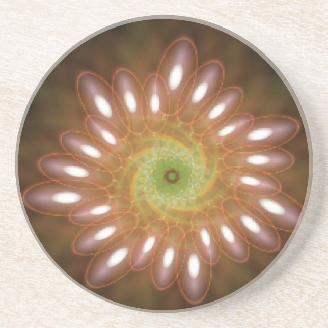 Dessous De Verre En Grès Bulles de savon rose en Abstrait (Devant)