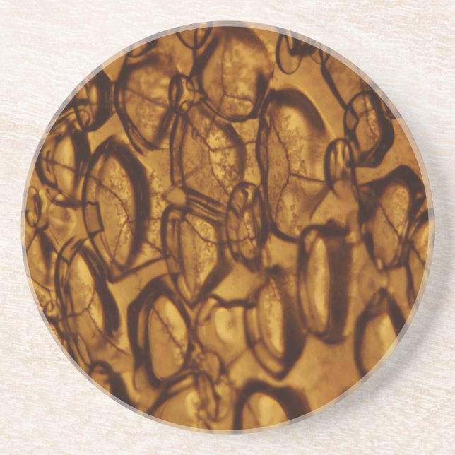 Dessous De Verre En Grès Bulles d'or (Devant)