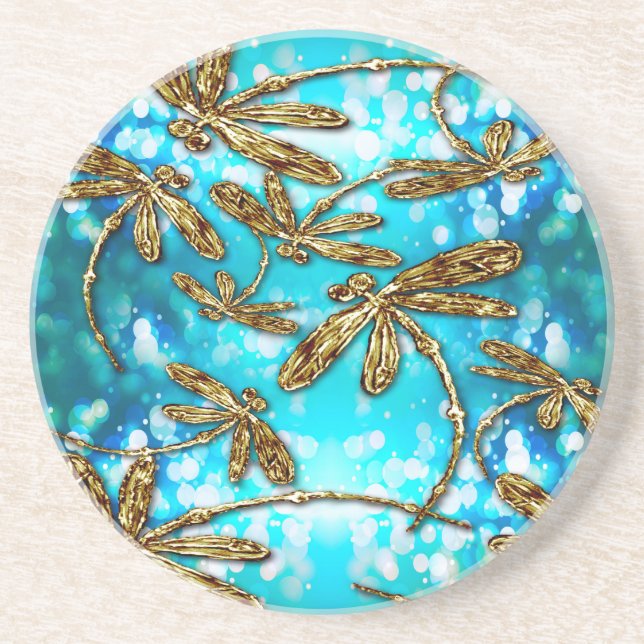 Dessous De Verre En Grès Bulles Flit Dragonfly (Devant)