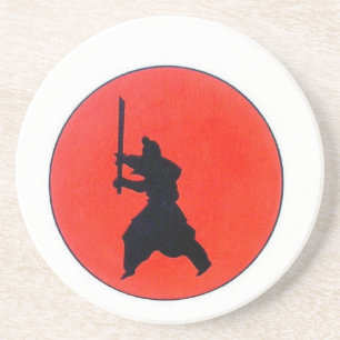 Dessous De Verre En Grès Bushido japonais