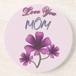 Dessous De Verre En Grès Cadeau floral personnalisé et sur mesure pour la f